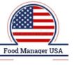 Food Manager USA Flag Logo